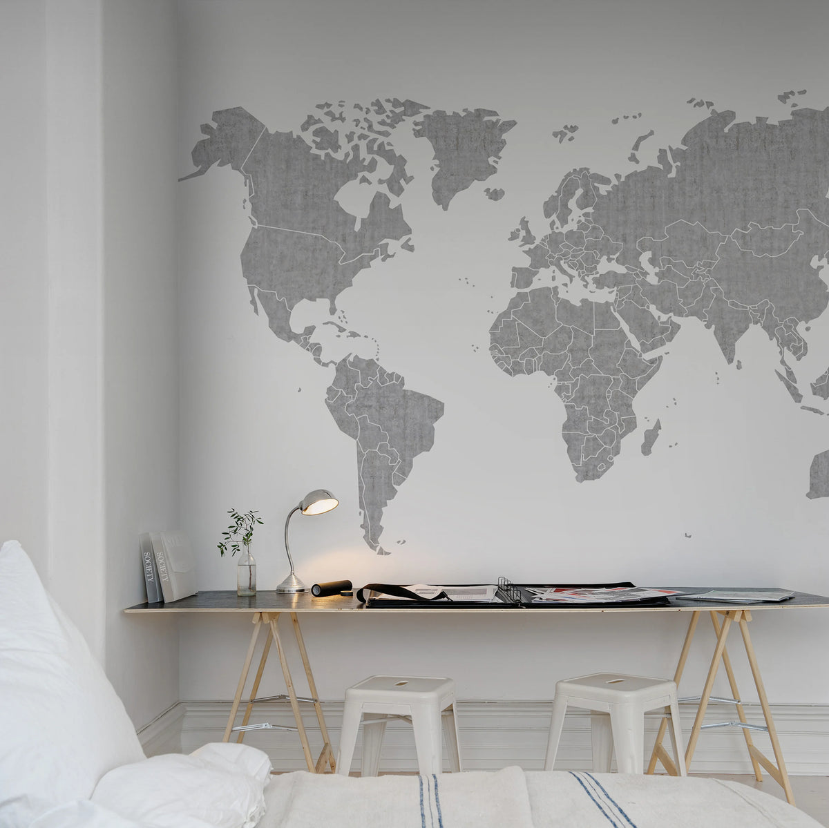 Your Own World, Concrete Mural Wallpaper - room preview 02