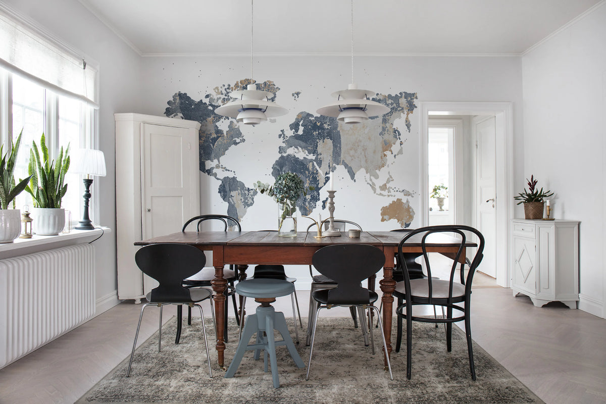 Your Own World, Battered Wall Mural Wallpaper - room preview 02