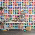 Rainbow Palette Mural Wallpaper - room preview 02
