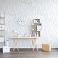 Pulse of Passion, White Mural Wallpaper - room preview 02