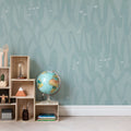 Pulse Of Passion, Mint Mural Wallpaper - room preview 02