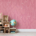 Pulse Of Passion, Pink Mural Wallpaper - room preview 02