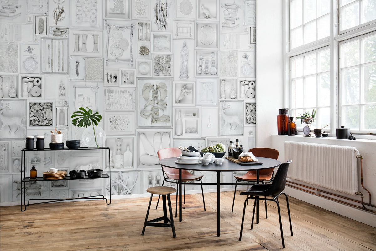 Bleached Oddities Mural Wallpaper - room preview 02