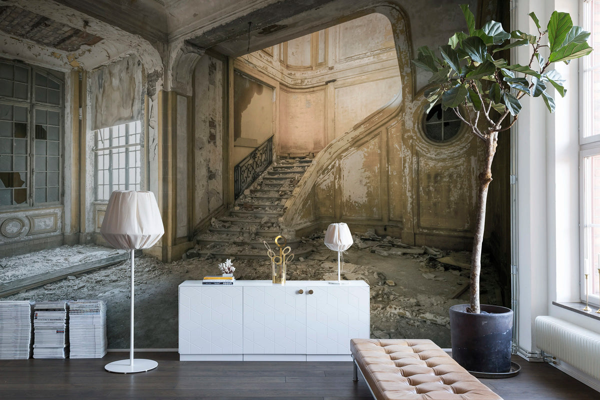 Raw Chateau Mural Wallpaper - room preview 02