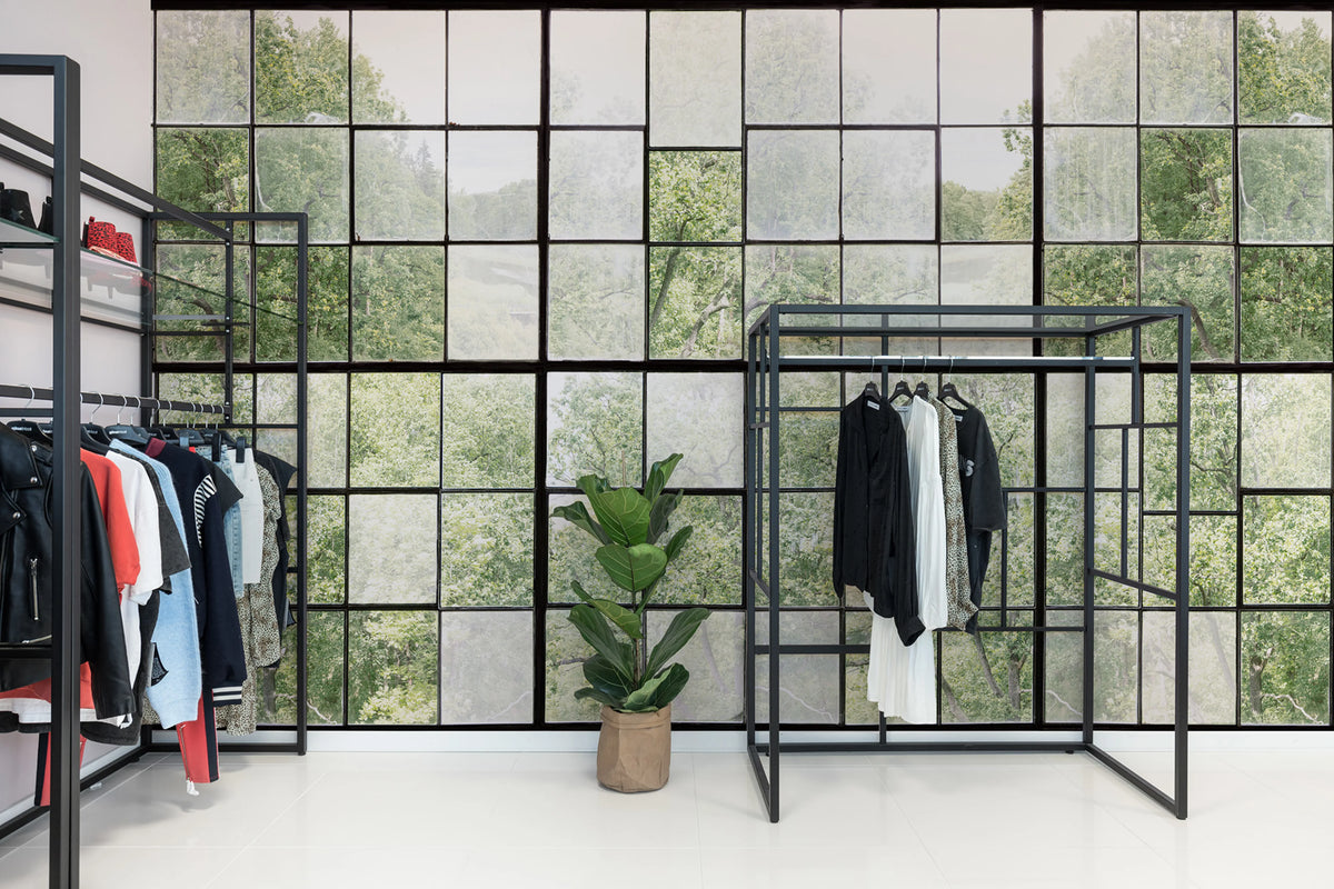 Factory Window Mural Wallpaper - room preview 02