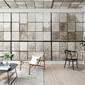 Factory Window, Sepia Mural Wallpaper - room preview 02