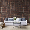 Pipework Oxidation Mural Wallpaper - room preview 02