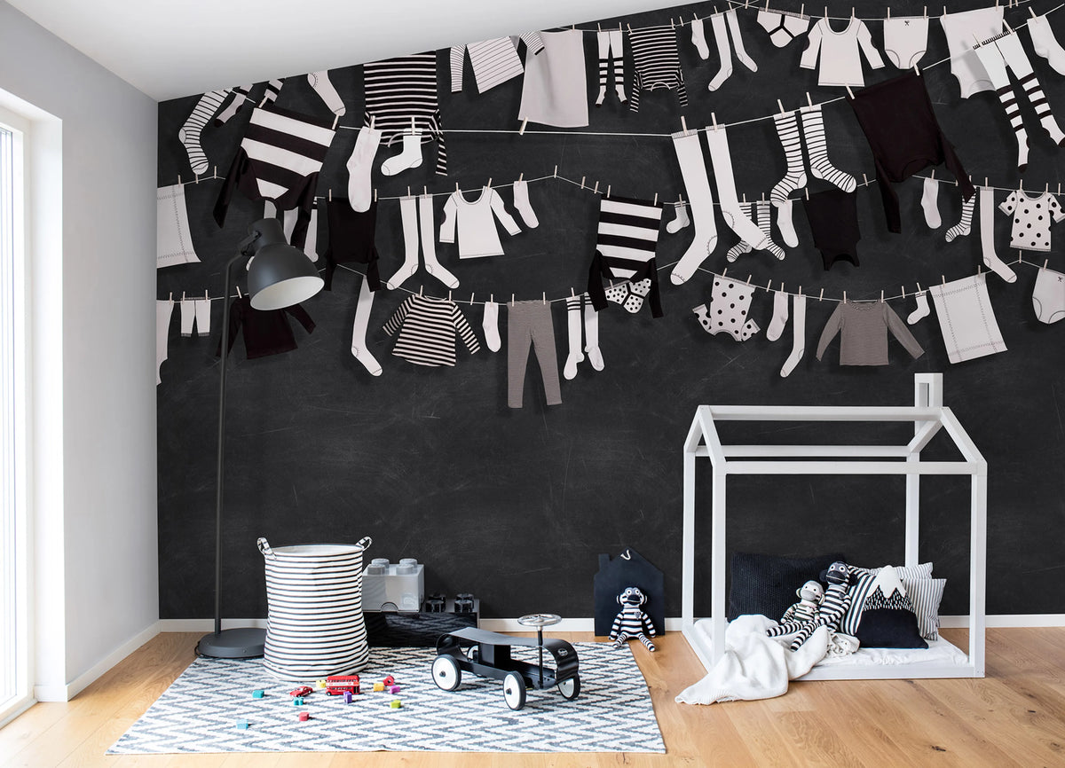 Laundry Day Mural Wallpaper - room preview 02