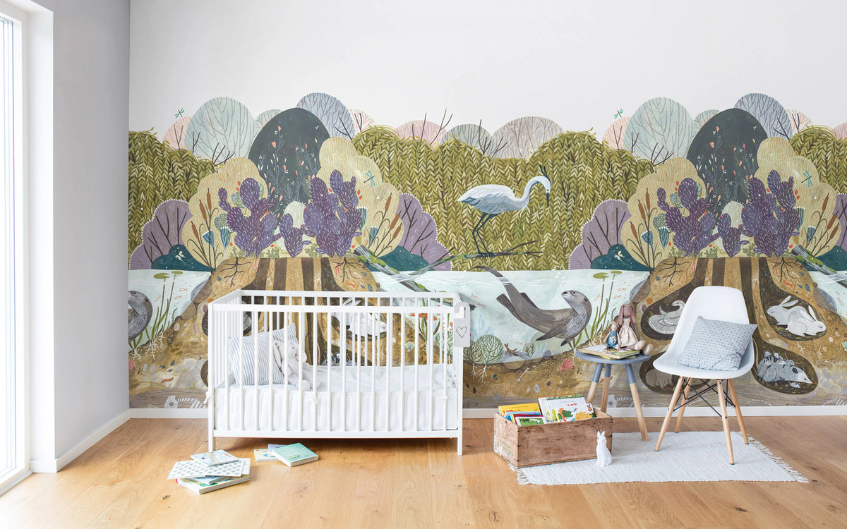 Wild Willows Mural Wallpaper - room preview 02
