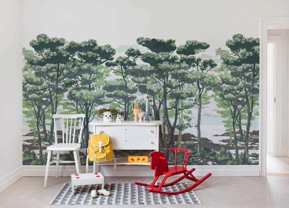 The Enchanted Forest, Daylight Mural Wallpaper - room preview 02