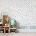 Elephant Tears, Pastel Mural Wallpaper - room preview 02