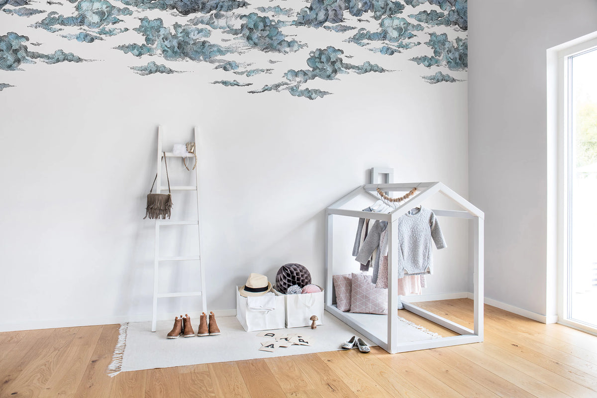 Cotton Skies Mural Wallpaper - room preview 02