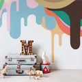 Dripping Ice Cream Mural Wallpaper - room preview 02
