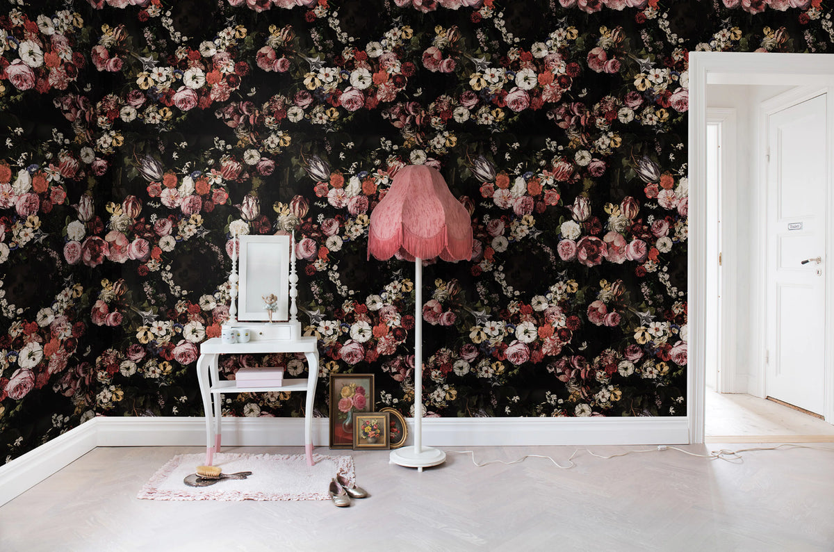 Briar Roses Mural Wallpaper - room preview 02