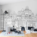 London Houses Mural Wallpaper - room preview 02