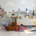 London Houses, Summer Mural Wallpaper - room preview 02