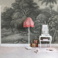 Jungle Land, Vintage Mural Wallpaper - room preview 02