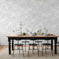 Noble Marble, White Mural Wallpaper - room preview 02