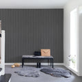 Swedish Cottage, Gray Mural Wallpaper - room preview 02