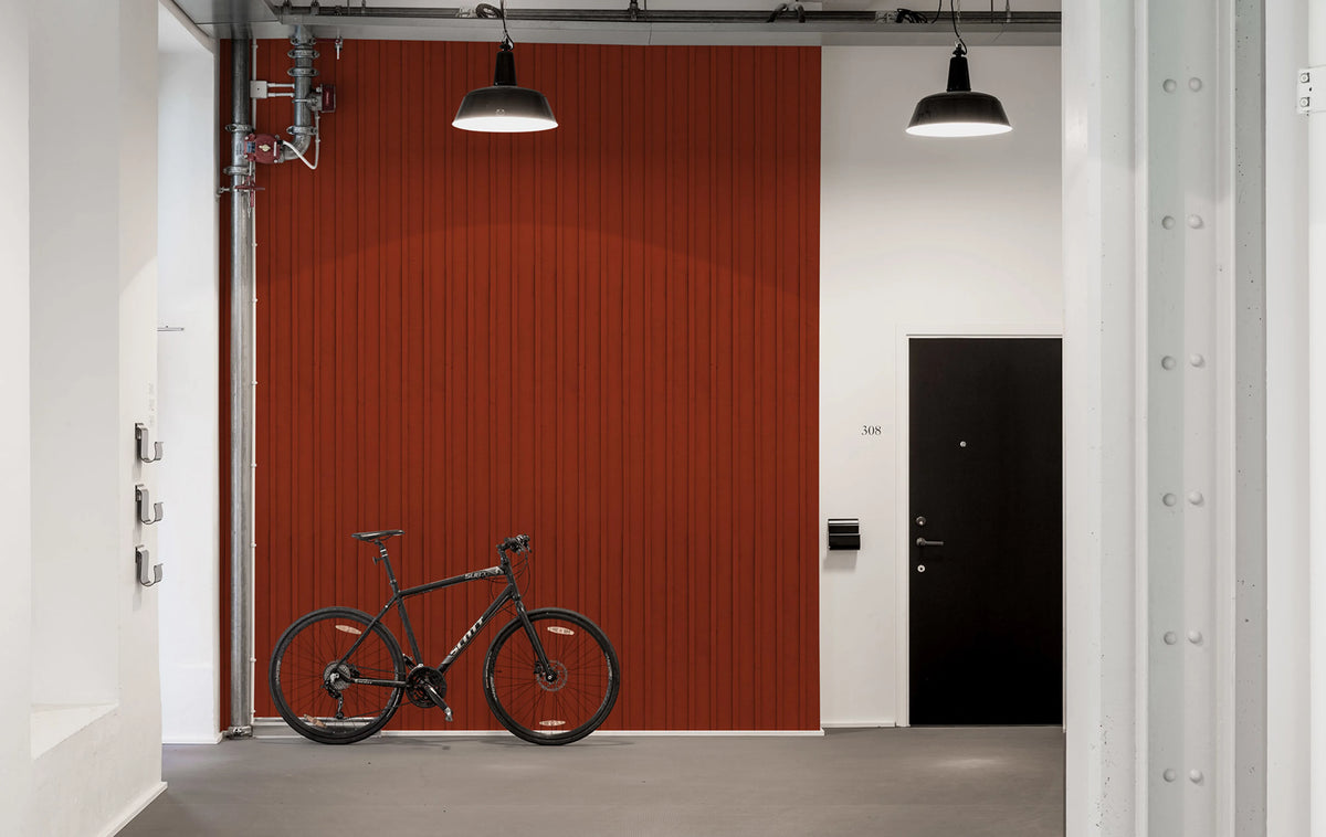 Swedish Cottage, Red Mural Wallpaper - room preview 02