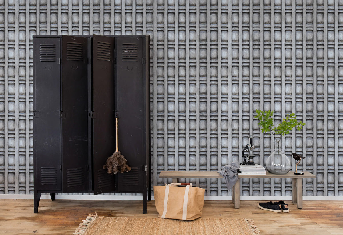 Concrete pillar Mural Wallpaper - room preview 02