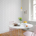 Fishbone Tiles Mural Wallpaper - room preview 02
