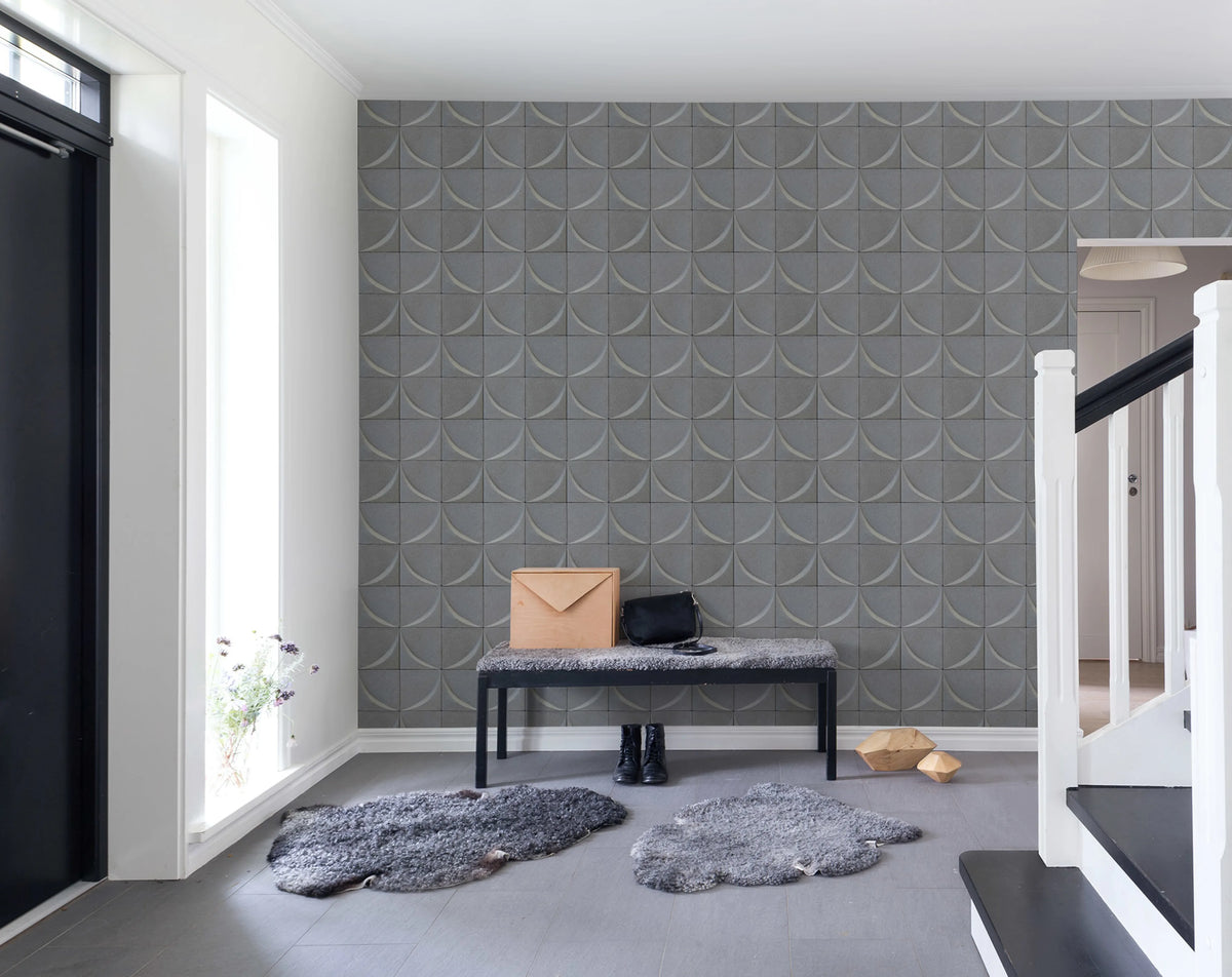 Solid Waves Mural Wallpaper - room preview 02