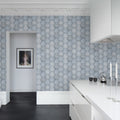 Concrete Hexagon Mural Wallpaper - room preview 02