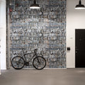 Stacked Bricks Mural Wallpaper - room preview 02