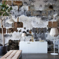 Slurry Wall Mural Wallpaper - room preview 02