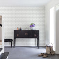 Bistro Tiles, White Mural Wallpaper - room preview 02