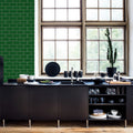 Bistro Tiles, Green Mural Wallpaper - room preview 02