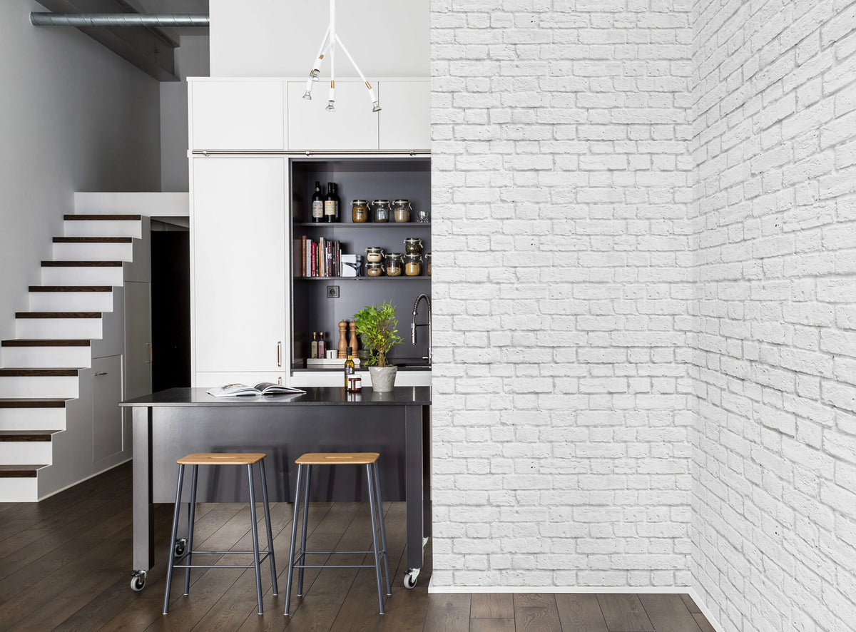 Soft Bricks Mural Wallpaper - room preview 02