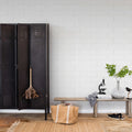 Oblong Tiles, White Mural Wallpaper - room preview 02