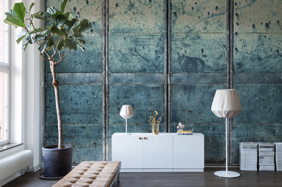 Metal Gradient Mural Wallpaper - room preview 02