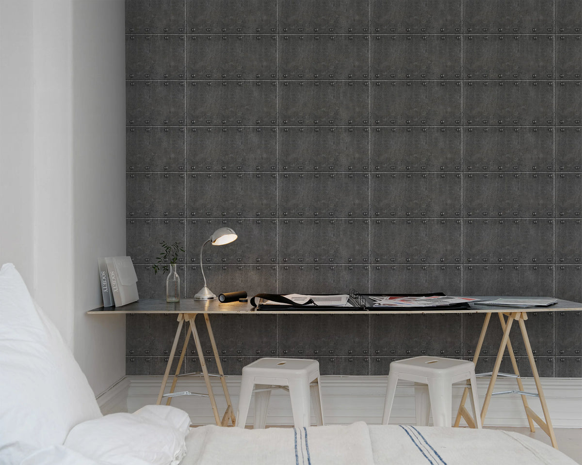 Pop Rivets Mural Wallpaper - room preview 02