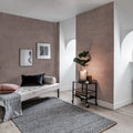 Solid, Blush Mural Wallpaper - room preview 02