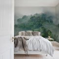 Misty Forest Mural Wallpaper - room preview 02