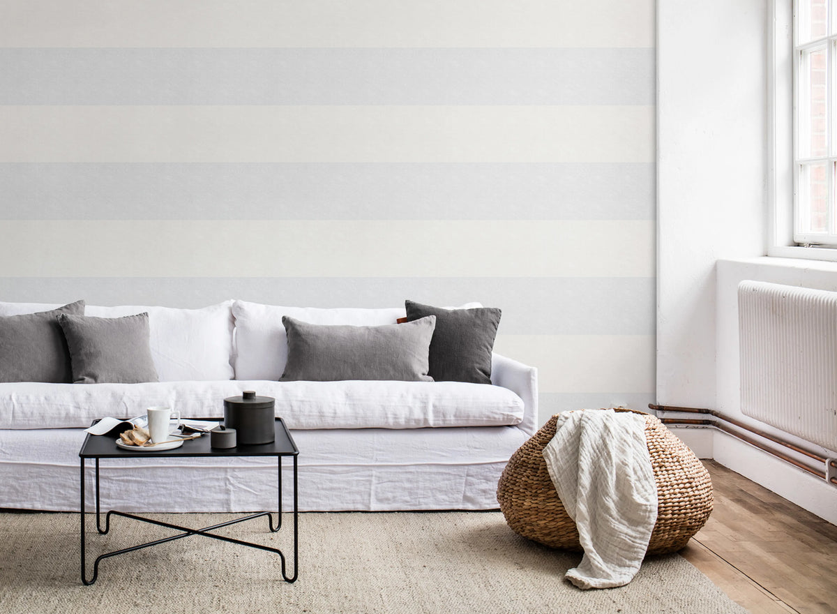 Linen Border Mural Wallpaper - room preview 02