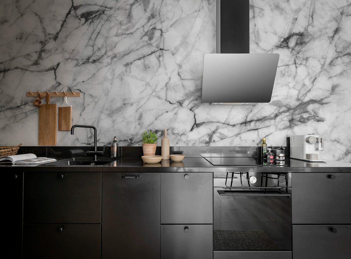 Marble Art, Graphite Mural Wallpaper - room preview 02