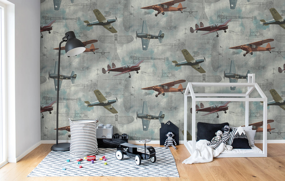 Aero Show Mural Wallpaper - room preview 02
