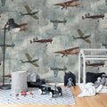 Aero Show Mural Wallpaper - room preview 02