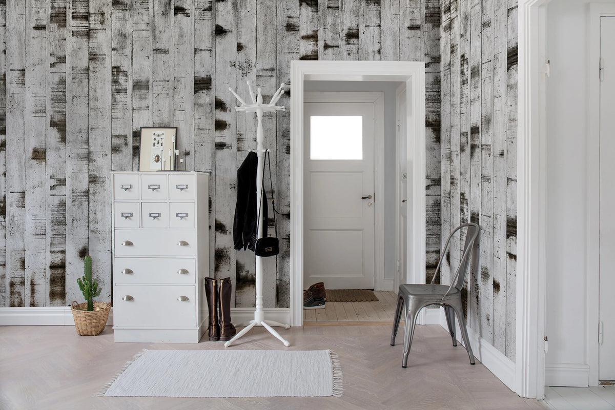 Metal Birch Mural Wallpaper - room preview 02