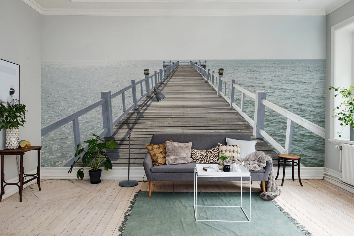 Hampton Pier Mural Wallpaper - room preview 02