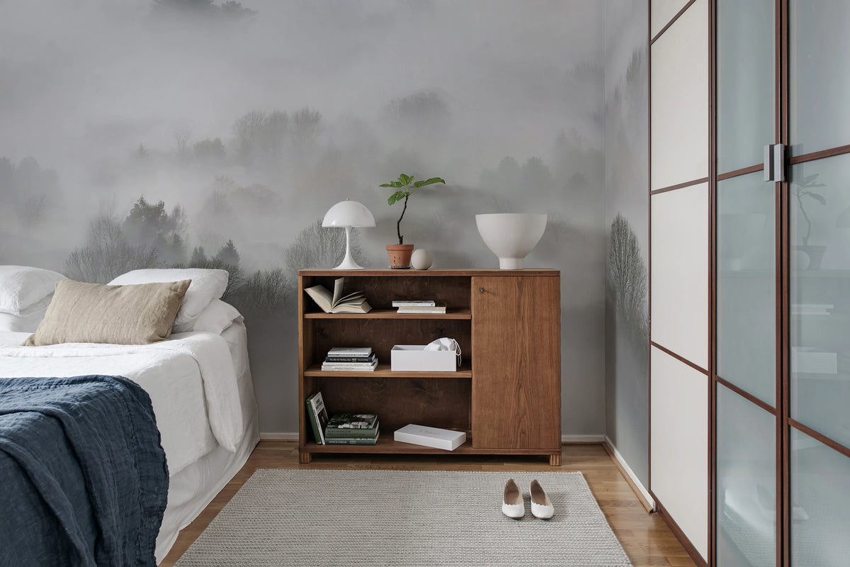Morning Fog Mural Wallpaper - room preview 02