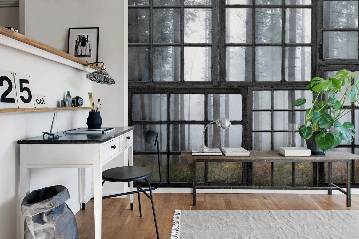 Cabin Mural Wallpaper - room preview 02