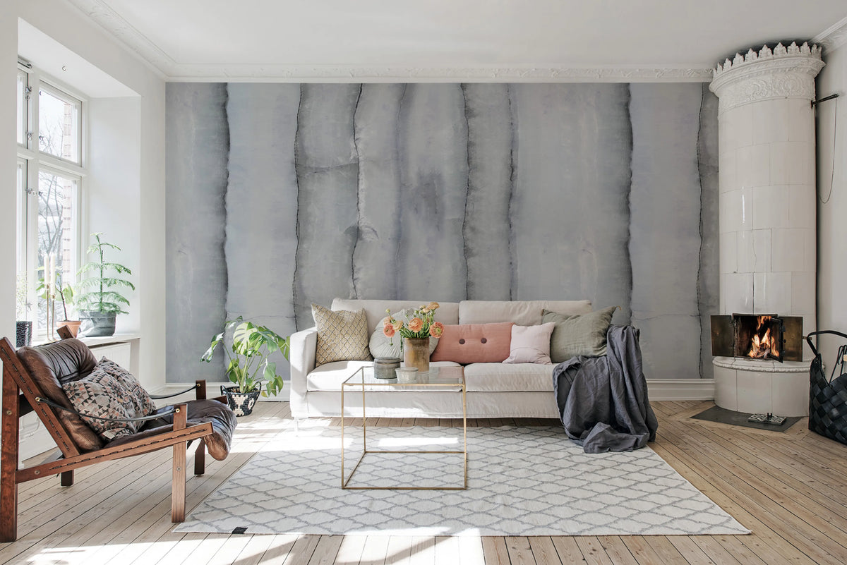 Agate, Sterling Mural Wallpaper - room preview 02