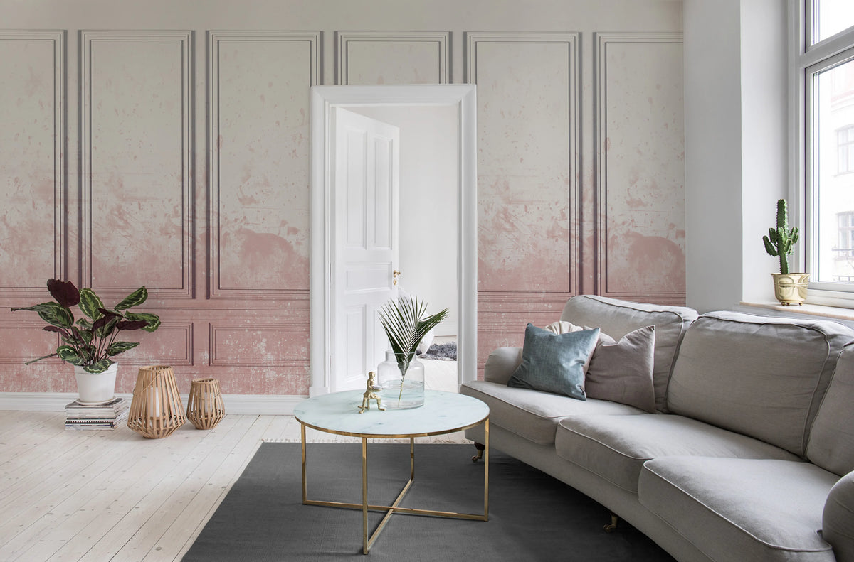 Patinated Panels Mural Wallpaper - room preview 02