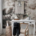 Frozen Moment, Cream Mural Wallpaper - room preview 02
