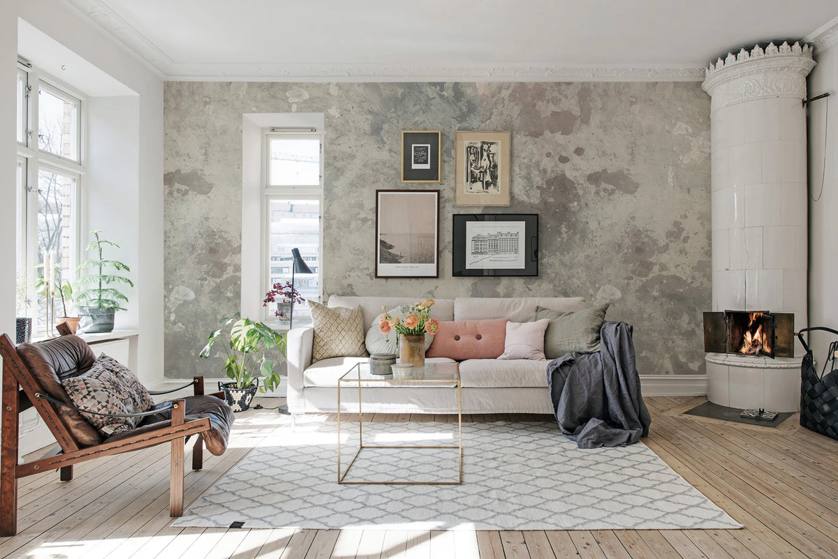 Fragments Mural Wallpaper - room preview 02